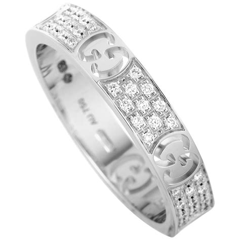 icon thin band gucci con diamanti indossato|Icon Thin 18k Ring In White Gold .